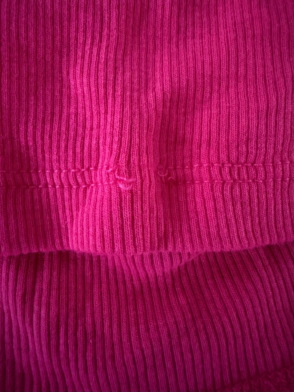 Cotton Citizen Pink V-Neck Long Sleeve Crop Top - Picture 5 of 7